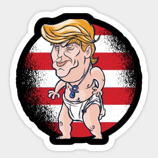 Baby Donald Trump Sore loser Sticker